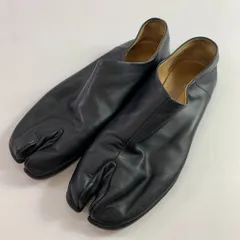 04w5910▽※【中古】Maison Margiela メゾン マルジェラ タビバレエシューズ 42 27cm相当 ブラック レザー【八王子店】