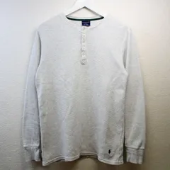 Polo Ralph Lauren ポロラルフローレン サーマル 長袖Tシャツ ロンT ワッフル 古着 vintage ヘンリーネック ポニー刺繍