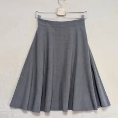 フォクシーニューヨーク★ウール混フレアスカート 38 グレー
