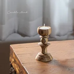 キャンドルスタンド LC-01(木製 キャンドルホルダー おしゃれ 北欧 韓国 インテリア 小物 置き物 装飾 インテリア小物 リビング 寝室 玄関 キッチン キャンドル 蝋燭 ロウソク ろうそく スタンド クリスマス 飾り 癒し リラックス)