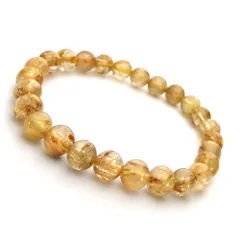 ゴールドルチルクォーツ ルチルクォーツ ブレスレット 5mm パワーストーン ブレスレット メンズ レディース 天然石 数珠 ルチ