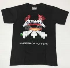 【D8883】メタリカ グラフィックカラーＴシャツ 　Master of Puppets　90s ビンテージ　M