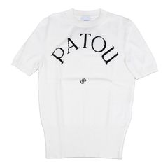 PATOU コットン混紡 半袖セーター - メルカリ