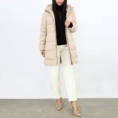 ■HERNO ヘルノ PI001948D 1980/BEIGE CHIARO ダウンジャケット ダウンコート フード付き フェイクファー 撥水 レディース アウター ベージュ ブランド