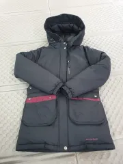 モンベル レディース ダウンジャケット ロング丈 ブラック