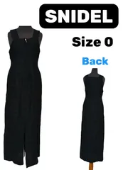 SNIDELノースリーブロングワンピース