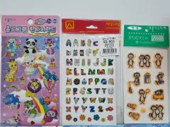 レトロ文具) レトロステッカー3枚まとめ