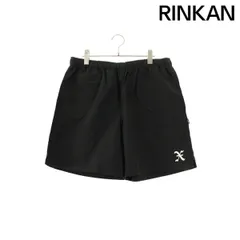 ゴッドセレクショントリプルエックス ロゴプリントナイロンハーフパンツ メンズ L