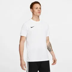 ナイキ 半袖 Tシャツ メンズ USサイズ サッカーウェア NIKE パーク 7 S/S ジャージ｜ドライ Dri-FIT 速乾 スリム 半そで ホワイト 白  フットサル サッカー トレーニング スポーツウェア 半袖シャツ メンズウエア/BV6708-100
