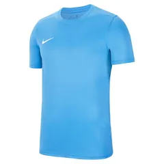 ナイキ 半袖 Tシャツ メンズ USサイズ サッカーウェア NIKE パーク 7 S/S ジャージ｜ドライ Dri-FIT 速乾 スリム 半そで 青 ブルー フットサル サッカー トレーニング スポーツウェア 半袖シャツ  メンズウエア/BV6708-412