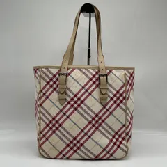 BN7636□BURBERRY BLUE LABEL バーバリー ノバチェック ハンドバッグ トートバッグ