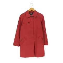 バーバリーブルーレーベル BURBERRY BLUE LABEL 裏地チェック比翼ステンカラーコート メンズ  38