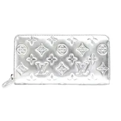 ルイヴィトン 財布 レディース ジッピーウォレット LV SKI クッサン シルバー Louis Vuitton M26771 中古