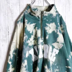 【入手困難】XLARGE エクストララージ タイダイ ブリーチ ハーフジップ スウェット トレーナー #4159