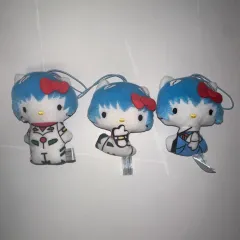 古典 エヴァンゲリオン レイ hello kitty(ハローキティ) ぬいぐるみ ストラップ (まとめ売り)