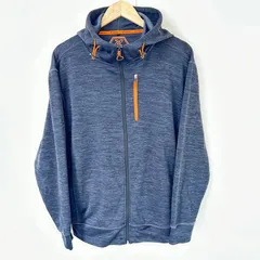 ビッグサイズ◎(^w^)b TULTEX タルテックス ジップアップパーカー フーディ ポリエステル100% 羽織り シンプル ワークウェア アウトドア デイリー タウンユース ネイビー 紺 メンズ サイズLL