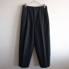 未使用級】シュタイン ロング ワイド トラウザーズ 25ss タック 黒 L