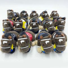 稀少】AVANTI ぬいぐるみ 3頭セット 日本ダービー馬 チェーン付き
