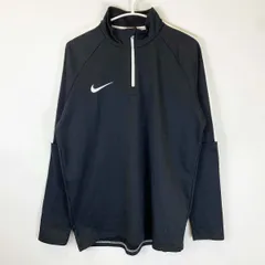 ナイキ ハーフジップ ジャケット ジャージ 裏起毛 ブラック 839347-010 NIKE 刺繍ロゴ サッカー スポーツウェア