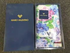 【未使用】MARIO VALENTINO フェイスタオル 綿100% 花柄 ギフト 箱入り ブランドタオル マリオヴァレンティーノ