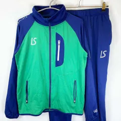 [上下セット] ルースイソンブラ ジャージ ジャケット パンツ M ネイビー/グリーン メンズ LUZ e SOMBRA サッカー フットサル ウォームアップ