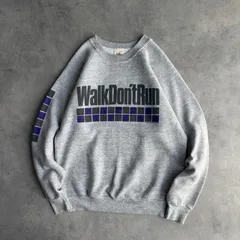 80s/FRUIT OF THE LOOM/フルーツオブザルーム/プリントスウェット/USA製/アメリカ製/ラグランスリーブ/メッセージ/グラフィック/袖プリント/ブラック柄/リフレクター/杢グレー/jmaple