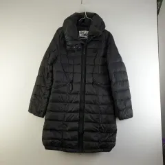 FILA レディース95 ブラック グースダウン ロング丈ダウンジャケット L1872