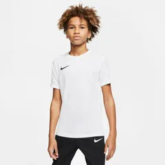 ナイキ 半袖シャツ ジュニア サッカーウェア 140cm 150cm NIKE ユース Dri-FIT パーク7 ジャージ｜サッカーシャツ 白 ホワイト フットサル スポーツウェア トップス キッズウェア 子供服 半そで キッズTシャツ /BV6741-100