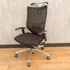 美品□オカムラ□コンテッサ□本革座面□21.7万円□デスクチェア 