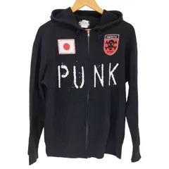 ユーズドフルギ USED古着 STAR CLUB 両面プリントジップパーカー メンズ JPN：L 
