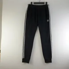 アディダス メンズL SST ブラック トレーナー パンツ L3983