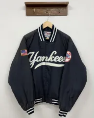 M 90s マジェスティック ニューヨーク・ヤンキース スタジャン ジャケット