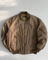 L ポロ ラルフローレン 90s フライト ma-1 ブルゾン ジャケット