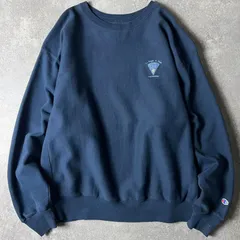 00s Champion 企業 ロゴ 刺繍 プレミアム リバースウィーブ スウェット トレーナー XL / 00年代 オールド チャンピオン ネイビー 紺
