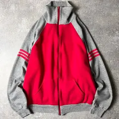 70s 80s USA製 sportswear フルジップ ハイネック スウェット ジャージ ジャケット XL / 70年代 80年代 ビンテージ トレーナー トラック