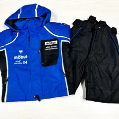 mobus ジュニア　スキーウェア　125～135cm　130サイズ　サイズ調整機能付き　スキーウェア　スノーボードウェア　子供　青mobus1