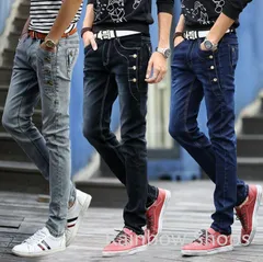 新品未使用デニムパンツ スキニーデニム メンズ ボトムス ズボン ロングパンツ ジーンズ デニム デニムパンツ ジーパン ストリート カジュアル 男性 mens 紳士 学生 大人 スリム カジュアル 春