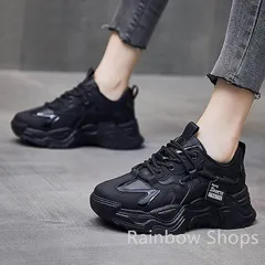 新品未使用 厚底スニーカー  ダッドスニーカー レディース 大きいサイズ ローカット 歩きやすい カジュアル 軽量 甲高 幅広 コンフォートシューズ 通学 白 黒 美脚