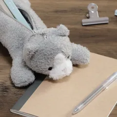 アニマルペンケース ネコ 筆箱 アニマル ペンケース ポーチ ぬいぐるみ 動物 ネコ 猫 可愛い ぬいぐるみ ペンポーチ おしゃれ かわいい 子供 小学生 中学生 大人 メイクポーチ 小物入れ マスコット 文房具 筆入れ 女の子 筆箱 可愛い