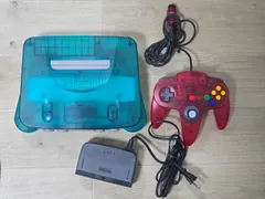 NINTENDO64 本体 コントローラーセット　クリアブルー　 訳あり品