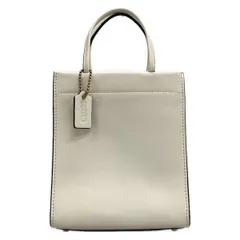 COACH(コーチ) トートバッグ美品  ミニ カシン トート C4828 白 レザー