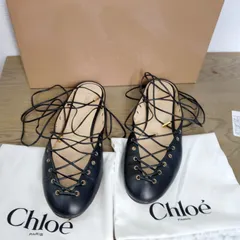 【美品】Chloe GHILLZE バレエパンプス  ブラック クロエ 37のサムネイル