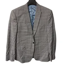  TOPMAN チェック柄ジャケット ジャケパンスタイル フォーマル 1B グレー サイズ42 2100000115280【MN17】のサムネイル
