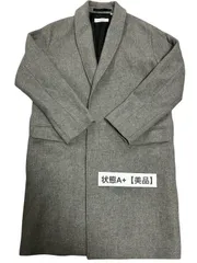 【美品】ビューティーアンドユース ユナイテッドアローズ ハミルトンラムズウール チェスターコート グレー M