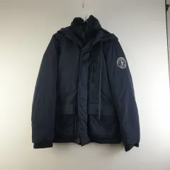アバクロンビー メンズS ネイビー フード アウター L0315