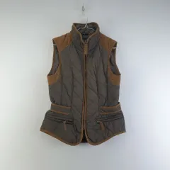 ZARA レディース Mサイズ キルティング ヌビム ジップアップ ベスト K9176