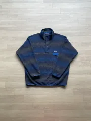 パタゴニア Synchilla（シンチラ） ブルー ストライプ フリース patagonia