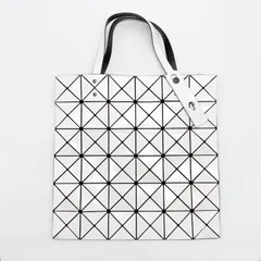 Bao Bao Issey Miyake バオバオイッセイミヤケ Lucent Tote Bag Beige トートバッグ ホワイト