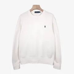 100 ポロラルフローレン 白 起毛 スウェットシャツ