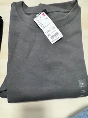 ユニクロ ダブルフェイススウェットシャツXL ソフトパフスリーブクールネック長袖2点セット